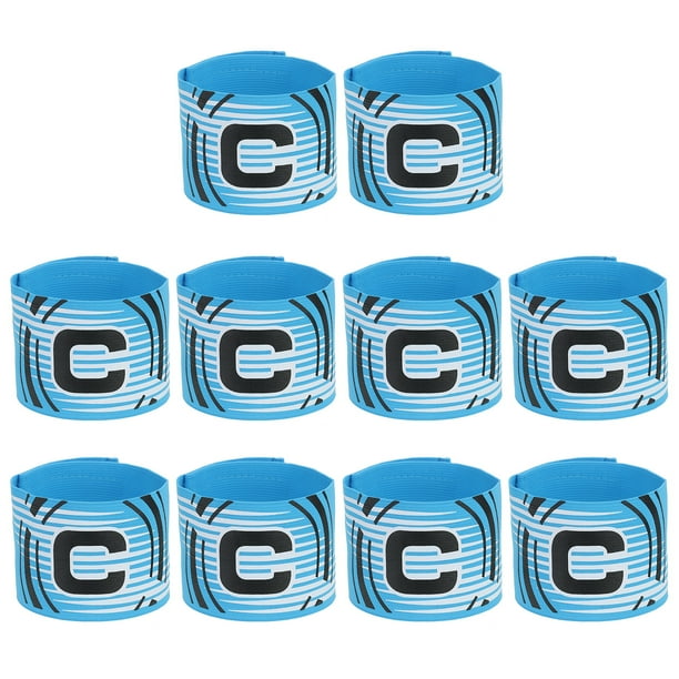 Banda de Capitán de Fútbol Uxcell, Bandas de Capitán para Fútbol, Banda de Capitán Elástica Color Azul Cielo