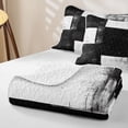 thumbnail image 4 of Homewish Black White Checkered Twin Quilt Set,Contemporary Aesthetic Twin Coverlet Set,2 Pieces, 4 of 7