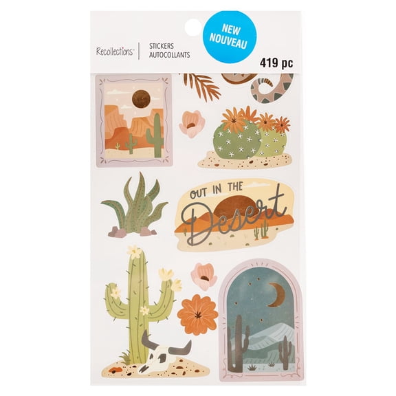Recollections Desert Stickers, 12 Pack