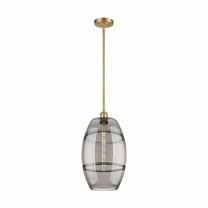 516-1S-SG-G557-10SM-Innovations Lighting-Vaz - 1 Light Stem Hung Mini Pendant In Industrial Style-18.5 Inches Tall and 10 Inches Wide-Satin Gold