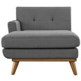 thumbnail image 4 of Ergode Engage Left-Facing Upholstered Fabric Chaise - Gray, 4 of 4