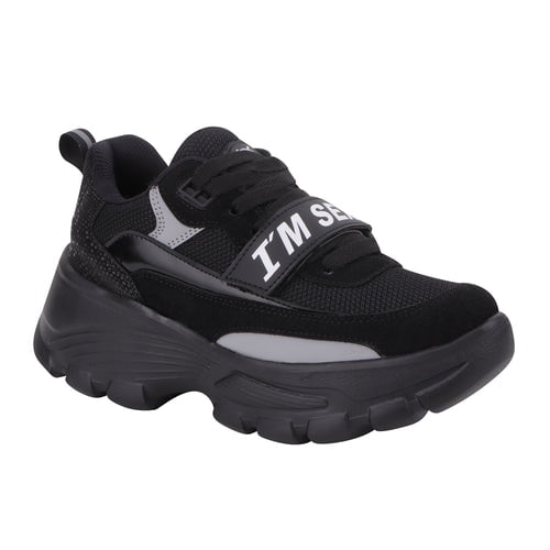 298-45 Tenis Casual Sneakers Negro Mujer Cklass 298-45