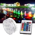thumbnail image 3 of Submersible LED Lights, IP68 Waterproof Pool Lights, Underwater Pond Lights with Remote Suitable for Pond, Swimming Pool, Fish Tank, Aquarium, Small Fountain, 3 of 6