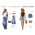 thumbnail image 4 of ANRABESS Womens Color Block Tank Tops High Neck Sleeveless Racerback Ribbed Knit Fitted Basic Tee Shirts 2026 Summer Clothes Hot Pink Medium, 4 of 9