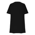 thumbnail image 5 of Summer Dresses for Women 2025, Women Fashion Casual Round-Neck Summer Printing Short Sleeve Seaxy Dress(Black,S), 5 of 9