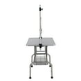 thumbnail image 5 of 36" Folding Dog Pet Grooming Table Stainless Steel Frame Rubber Mat on Board with Adjustable Arm and Clamps pet dog Cat Grooming Table (SILVER-GRAY COLOR), 5 of 17
