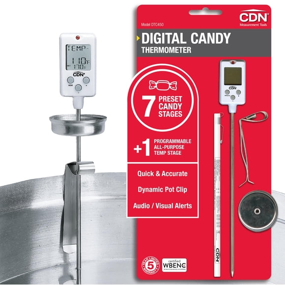 Termómetro CDN DTC450 Digital Candy Stem Audio Alert de 21 cm