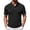 Black, variant on SGMVNU Men's Short Sleeve Polo Shirts, Solid Color V Neck Collared Golf Tee, Casual Slim Fit Breathable Summer T Shirts for Daily Work Outdoor Brick Red L