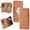 Brown, variant on ELEHOLD Wallet Magnetic Case For iPhone 17 Pro Max Detachable Back,  Compatible with Mag-safe, 2 in 1 Shockproof Soft PU Leather Flip Card Slot Magnetic Case ,Black