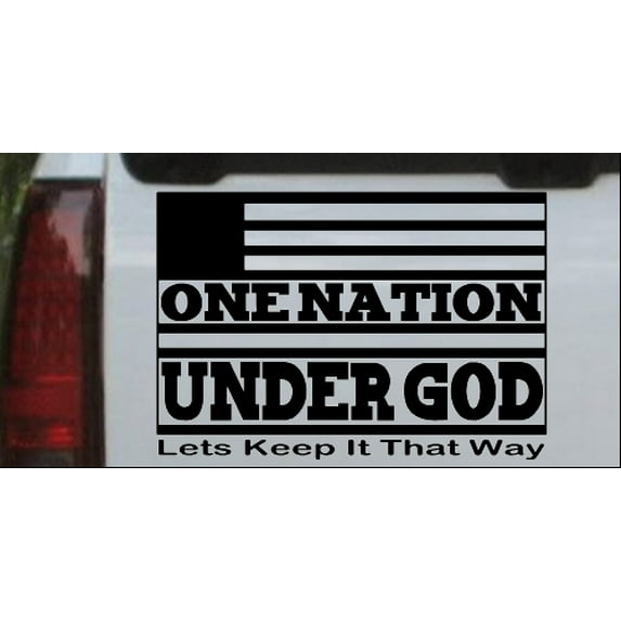 One Nation Under God Car or Truck Window Decal Sticker