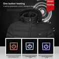 thumbnail image 4 of Chaqueta calefactable de 21 áreas para hombre, chaqueta calefactora impermeable de invierno, chaquetas para mantener el calor, parkas, abrigo, chaleco calefactable táctico, 4 of 5