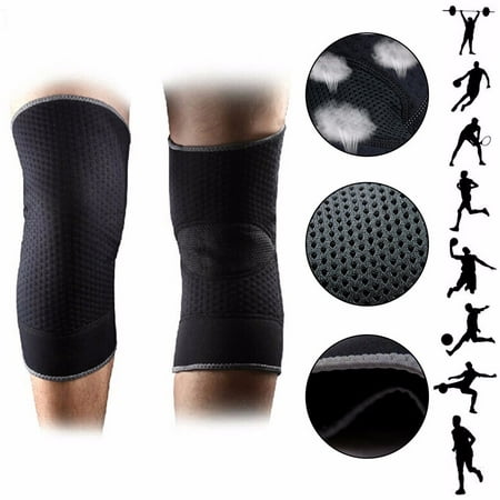 CFR Athletics Knee Compression Sleeve Support for Running, Jogging, Sports, Joint Pain Relief, Arthritis and Injury Recovery-Single