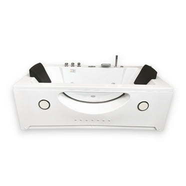 Whirlpool Bathtub 71 X 35 white double pump with Heater – Harmony
