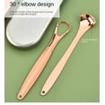 thumbnail image 5 of 3/4PCS Tongue Scraper Cleaner with Travel Handy Case Dental Brush Bad Breath Kit Metal for Adults Eliminate Professional Tool (3PCS Rose gold A), 5 of 6