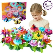 Flower Garden Building Toys for Girls, 98 PCS Gardening Pretend Gift for Kids, Children's day Gifts Building Blocks Educational Creative Playset for Age 3-7 Year Old