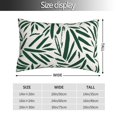 thumbnail image 2 of Kdxio Cotton Pillow Cases 16"x24" Pillowcases,Soft and Breathable Bedroom Pillow Cases-Palm Branch With Leaves-No Pillow Core, 2 of 5