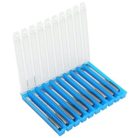 

10pcs High Speed Steel Screw Tap Straight Flute Thread Taps Set Accessory M8 X 1.25mm