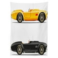 thumbnail image 3 of Ambesonne Vintage Tablecloth Rectangular Table Cover, Retro Nostalgic Cars, 52"x70", Earth Yellow Black, 3 of 4