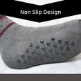 thumbnail image 3 of Men's Slipper Socks with Grips Non Slip Soft Fuzzy Cozy Fleece Lined Cable Knit Socks for Cold Winter, 3 of 6