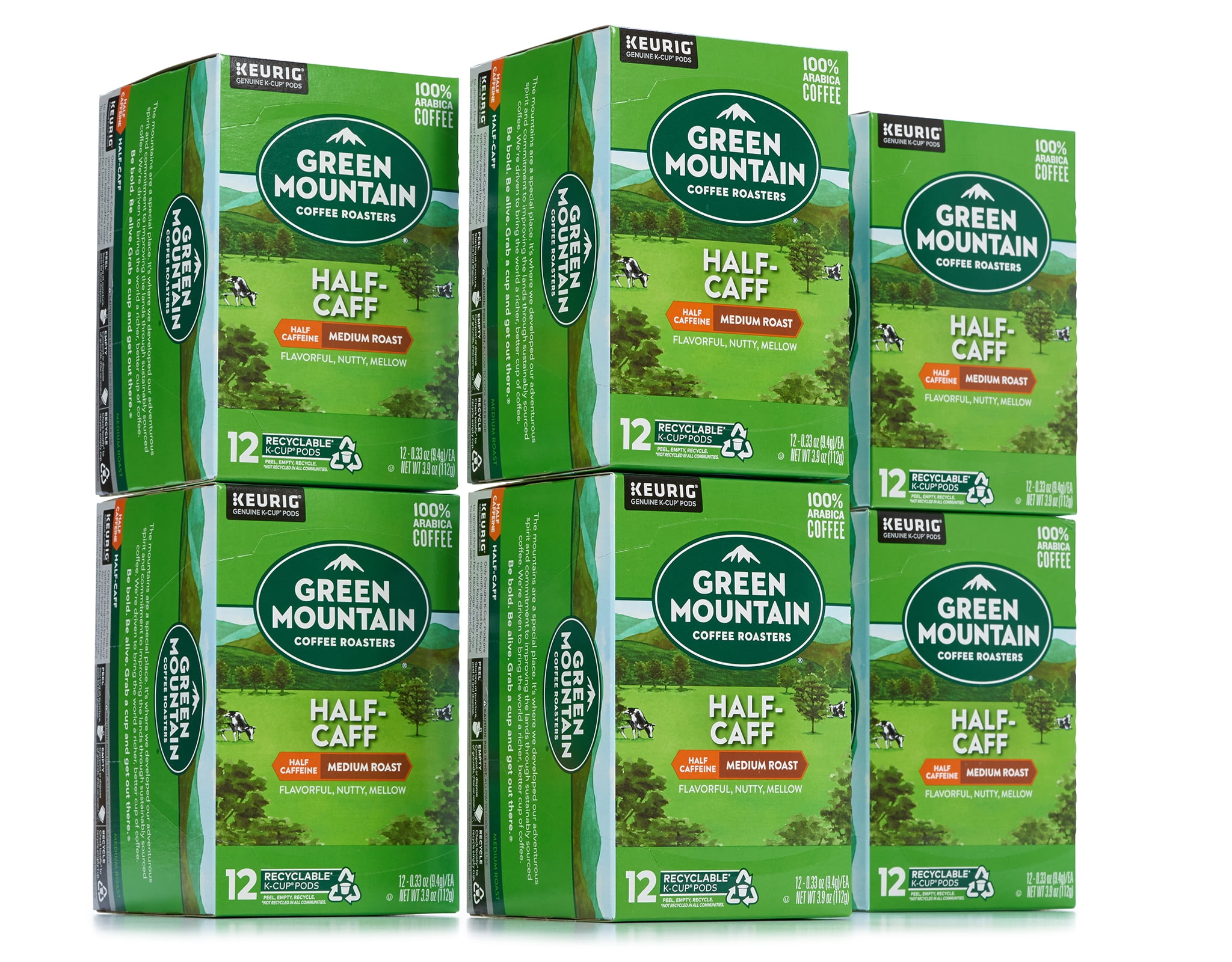 Green Mountain Coffee Roasters Half-Caff K-Cup Pods 72 Ct. - Medium Roast Coffee