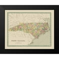 thumbnail image 2 of Bradford 24x20 Black Modern Framed Museum Art Print Titled - North Carolina - Bradford 1838, 2 of 5