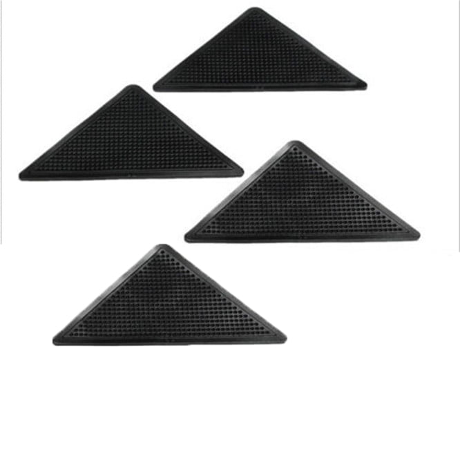 4pcs 15*7.5cm Silicone Carpet Mat Stop Rug Corners From Curling Tool Accessory 