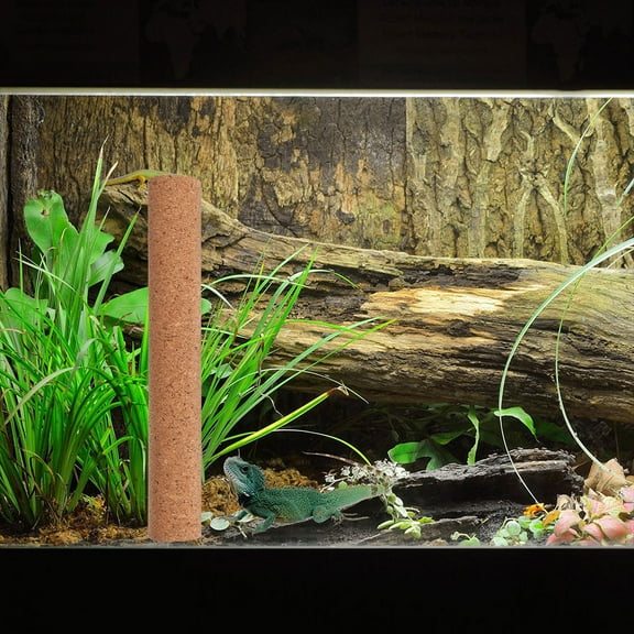 OUNONA Bearded Dragon Climbing Toy Light Brown Synthetic Material Reptile Climbing Accessory for Small Pets 36 Inch