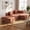 Orange, variant on Meeyar 90" Frameless Modular Sectional Sofa with L Shaped Chaise, Cloud Couch for Living Room, No Assembly Carbon Black