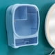 thumbnail image 3 of Organizador de maquillaje Cerradura magnética en Caja de almacenamiento de cosméticos Almacenamiento de maquillaje para tocador azul, 3 of 6