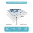 thumbnail image 5 of Quilts Twin-XL Size Bedding Set, Blue Octopus Coastal Lightweight Quilted Comforter, Beach Starfish Nautical Coral Ombre Reversible Bedspread Coverlet with Pillow Covers for All Season, 68" x 98", 5 of 7