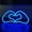 Blue, variant on Uuiauoio Valentines Day Decorations for Party - Heart Decor Neon Sign,Lights Up Sign for Bedroom,Table,Home Room,Led Lamp Decor Gifts for Women and Teen Girls,Wedding Anniversary Romantic Night