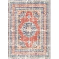 thumbnail image 2 of nuLOOM Evelyn Floral Medallion Area Rug, 5' 5" x 8', Orange, 2 of 2