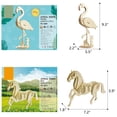 thumbnail image 3 of Puzzle 3D de madera con forma de esqueleto de animal salvaje, juego de 6 piezas i-Chony, 3 of 6
