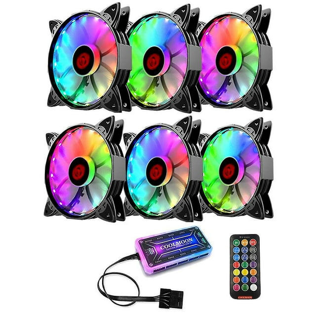 120mm Case Fan Cooler Pc Cooling Fans 6pin Rgb Radiator Mute Computer Ventilador 5v Argb Sync