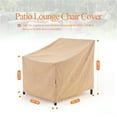 thumbnail image 4 of WJ-X3 Waterproof Patio Outdoor Lounge Chair Covers, 33" W x 35" D x 36" H, Biege, 4 of 9