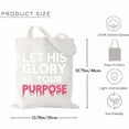 thumbnail image 2 of Let His Glory Be Your Purpose Cute Halloween Funny Witch Canvas Bag 2Pcs, 2 of 5