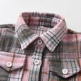 thumbnail image 5 of Vividxx Toddler Boys Girls Shirt Coats Jacket Plaid Long Sleeve Kids Lapel Button Tops Outwear Fashionable Outwear, 5 of 7