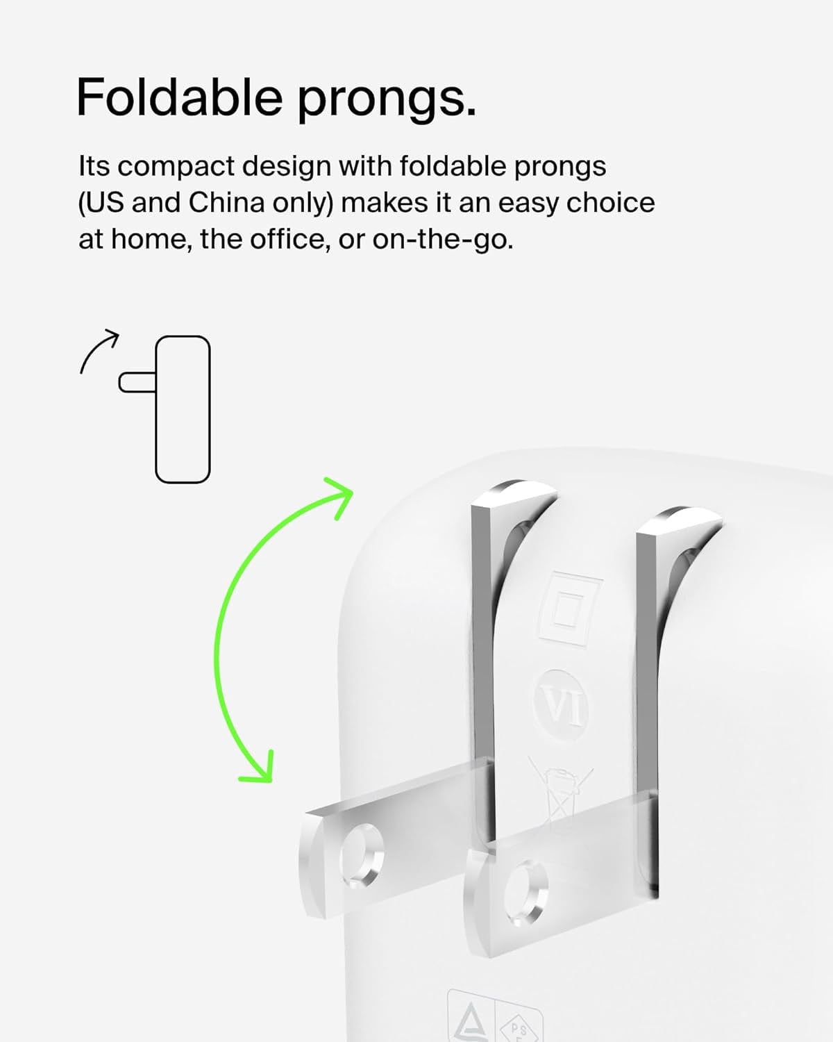 Belkin 42W Dual Port Wall Charger, USB-C + USB-A Charger - Fast Charging for iPhone 16, 15, 14, 13, Pro, Pro Max, Plus, iPad, MacBook, Galaxy S25 Ultra, Pixel, Nintendo Switch 2 & More - White