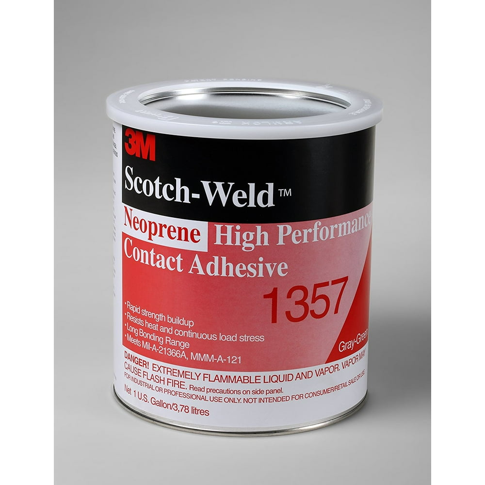 3M ScotchWeld 1357 Neoprene High Performance Contact Adhesive, 1 Gallon