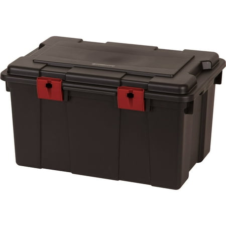 storage sterilite gallon hinged lid box trunk quart bins containers