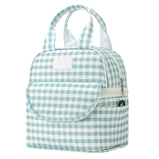 Bolsa de almuerzo para mujer, bolsa de almuerzo aislada para mujer para el trabajo, lonchera grande para mujer con dos recipientes a juego, bolsa de almuerzo