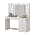 thumbnail image 4 of Boahaus Serena White Makeup Vanity (Crystal Knobs), 4 of 5