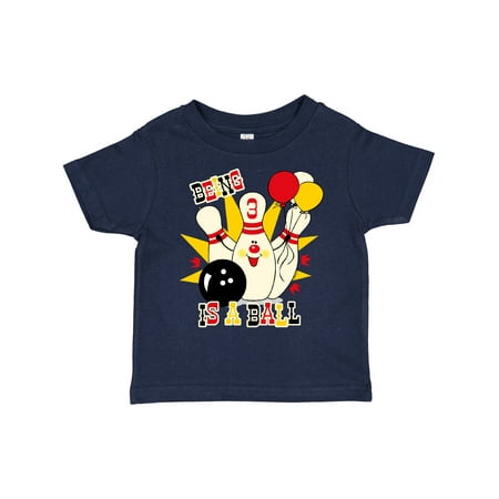 

Inktastic Cute Bowling Pin 3rd Birthday Gift Toddler Boy or Toddler Girl T-Shirt