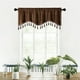 thumbnail image 1 of Decoración del hogar, decoración de habitaciones, decoración de paredes, elegantes cortinas con flecos para ventanas, paneles de varillas estampadas, elegantes cortinas cortas para decoración del hoga, 1 of 6