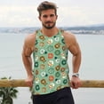 thumbnail image 6 of Salouo Christmas Donuts for Men's Tank Tops,Sleeveless Muscle Shirts for Men Quick Dry Workout Tank Top Gym Muscle Tee Fitness Bodybuilding Sleeveless T Shirt-XX-Large, 6 of 7