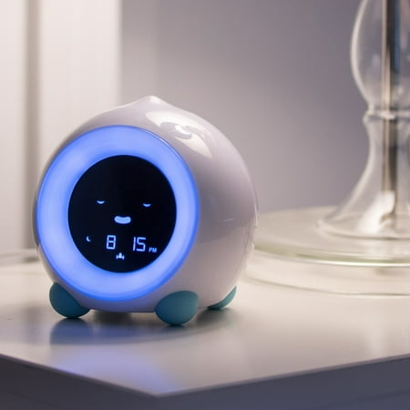 LittleHippo - MELLA All-in-One Alarm Clock with Sleep Trainer for Kids - TROPICAL TEAL