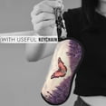 thumbnail image 5 of KLL Butterfly Over Lavender Print Eyeglass Case for Men & Women's Classy Travel Eyewear Holder Case Zipper Eyeglasses Case With Hook, 5 of 6