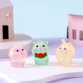thumbnail image 3 of 5Pcs Miniature Statue Cute Luminous Pig Sculpture Glow-in-The-Dark Resin Ornament for Home Garden Decoration, 3 of 7