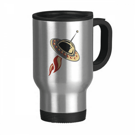 

Universe Alien Monster UFO Travel Mug Flip Lid Stainless Steel Cup Car Tumbler Thermos