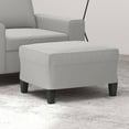 thumbnail image 1 of vidaXL Footstool Light Grey 60x50x41 cm Microfibre Fabric, 1 of 4